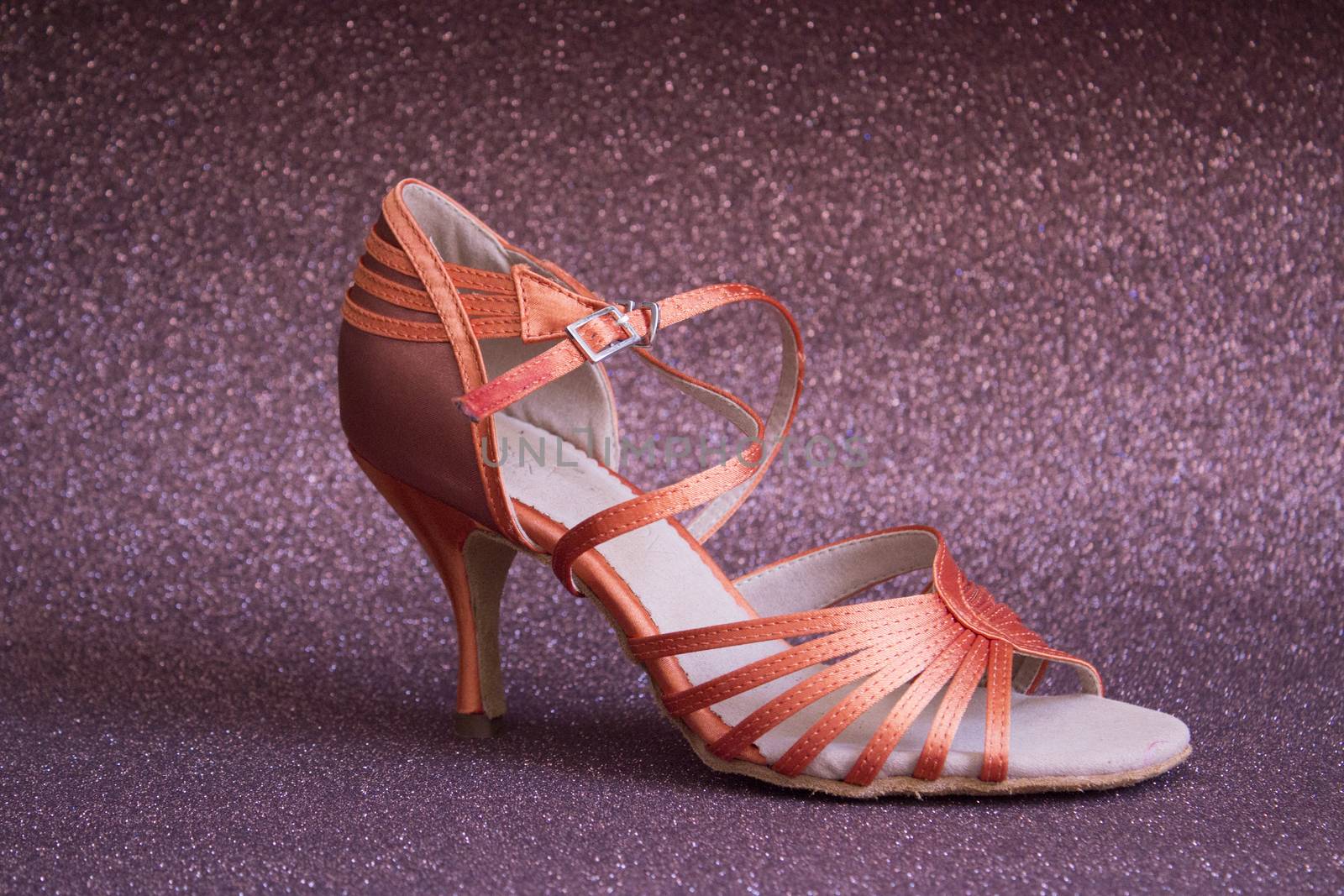 Women sandal for Latin dance seen from behind