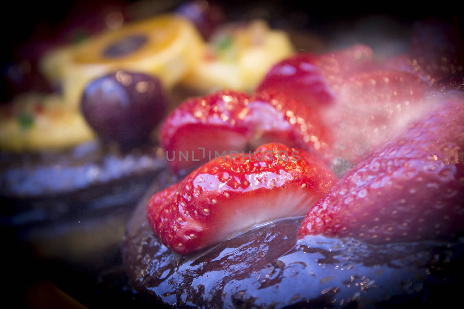 Delicious pastry dessert in restaurant