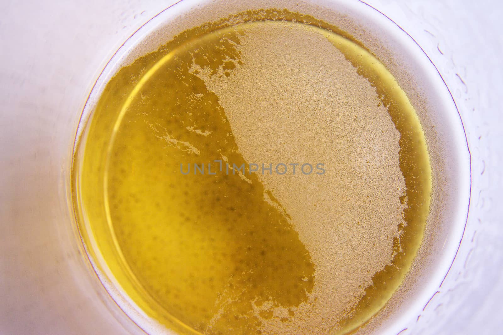 Beer in a glass cup