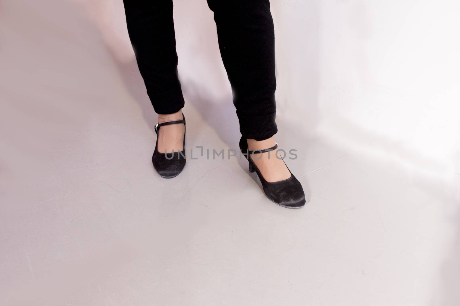 Woman dancing with salsa sandals