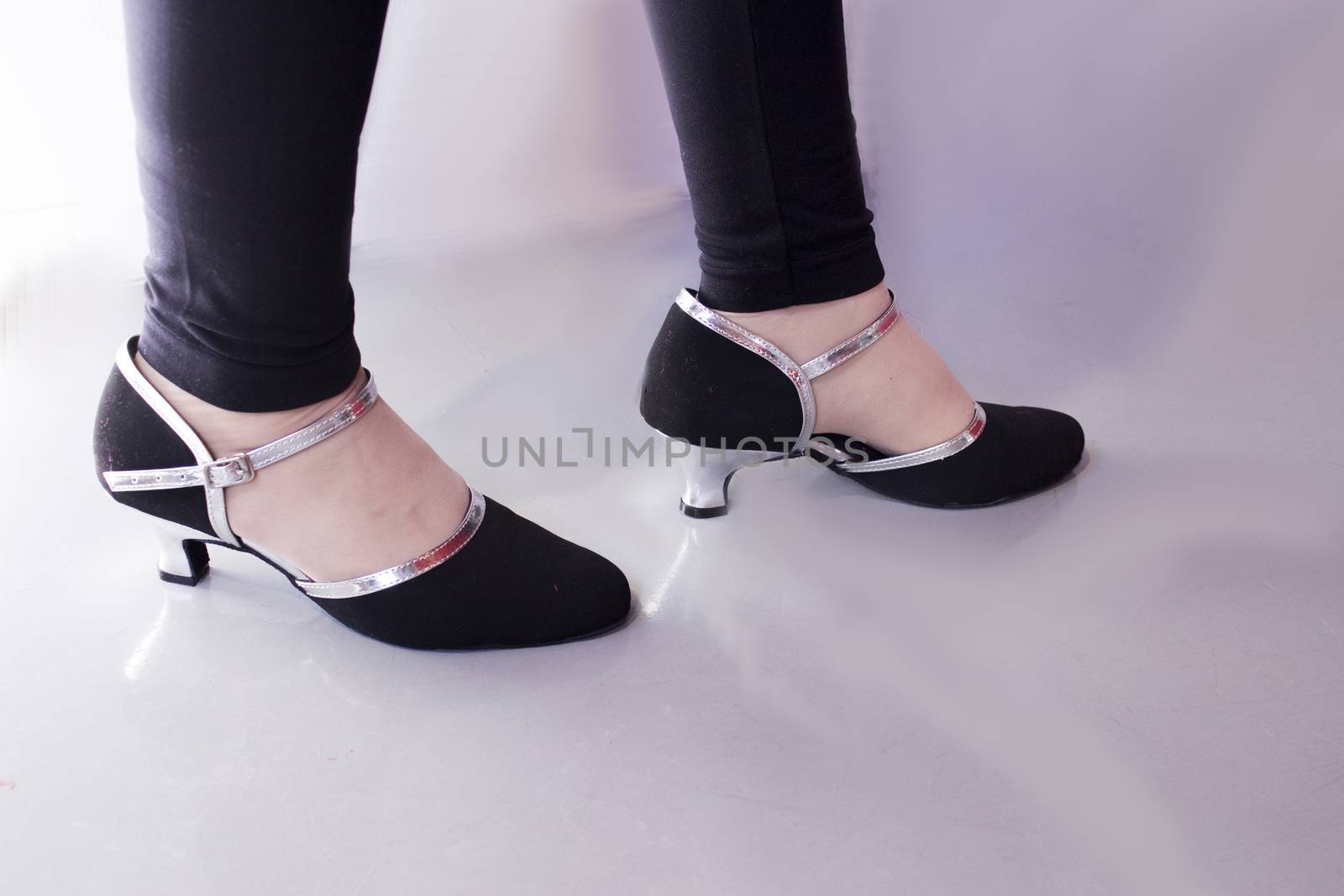 Woman dancing with salsa sandals