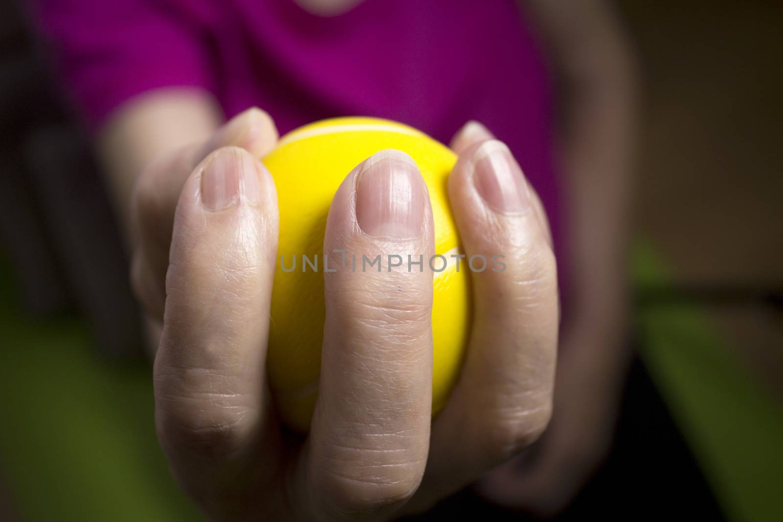 Rehabilitation exercises for an older woman with cerebral stroke