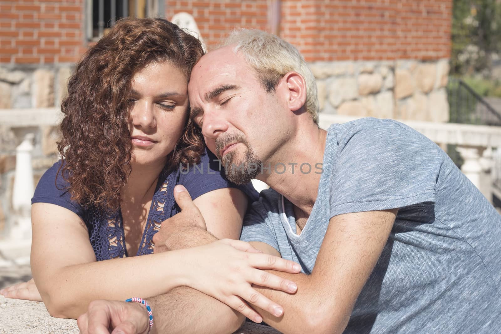 Romantic couple with positive attitude and lovers