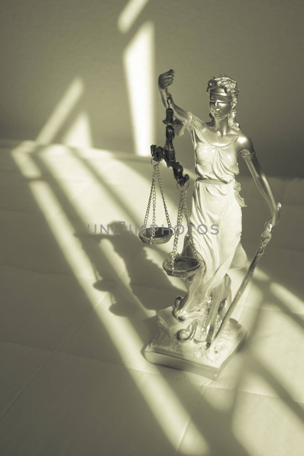 White female statue symbol of justice Themis. This figure has not specific author, no model release needed.