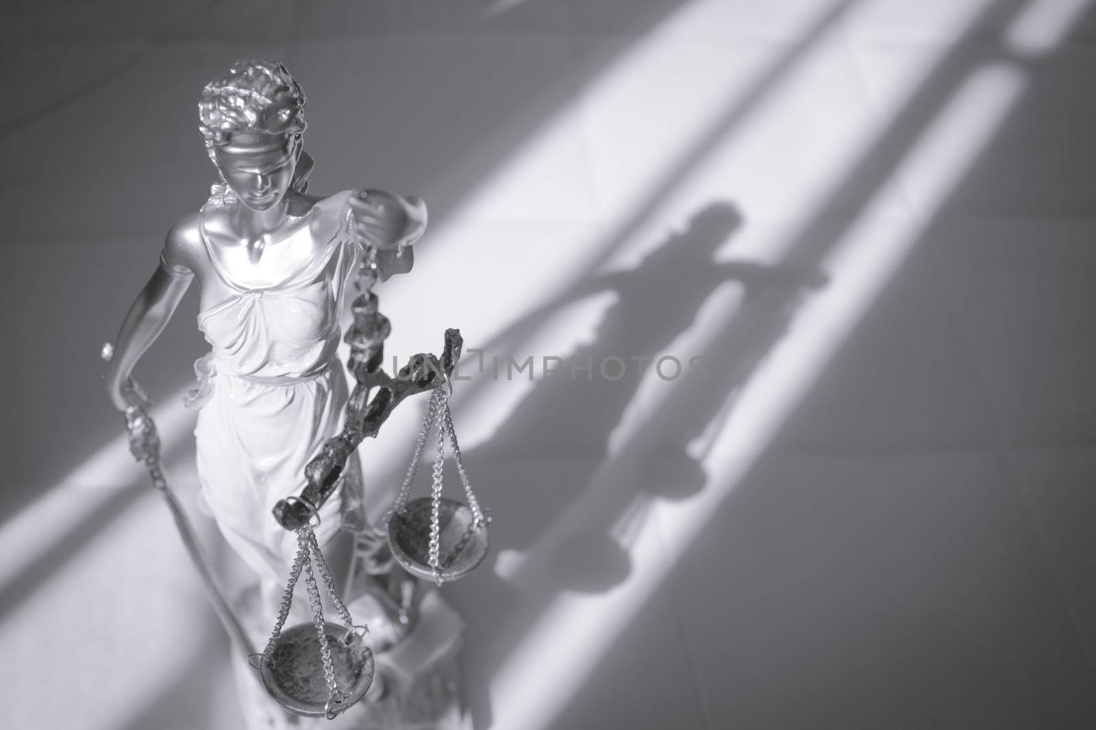 White female statue symbol of justice Themis. This figure has not specific author, no model release needed.