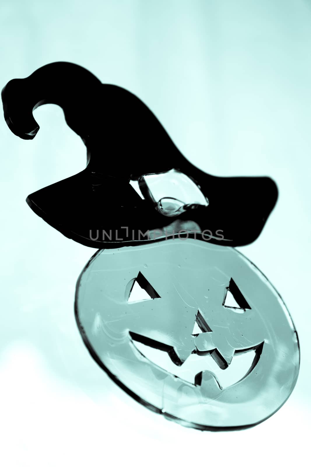 Pumpkin with face drawn for halloween.