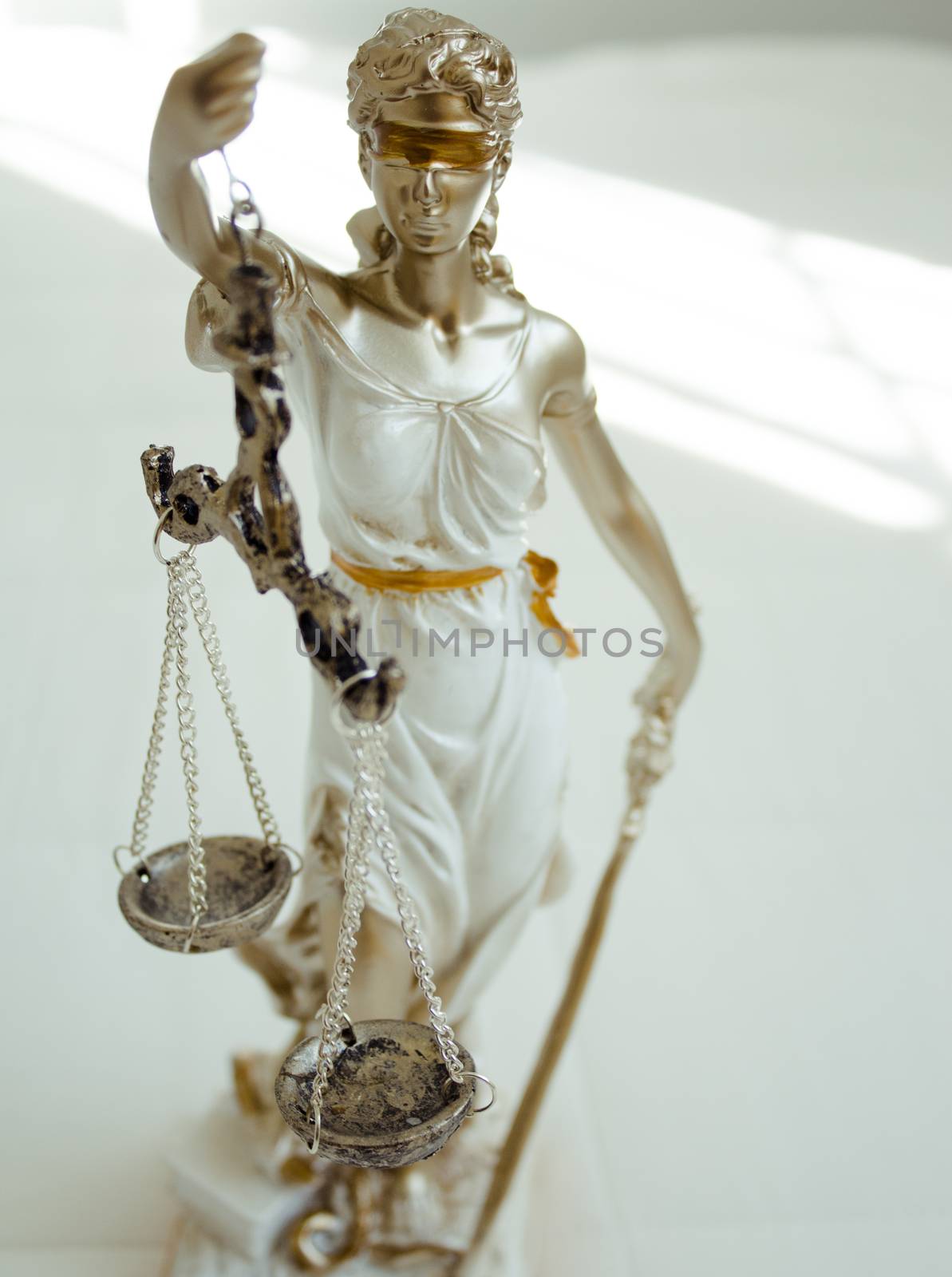 White female statue symbol of justice Themis. This figure has not specific author, no model release needed.