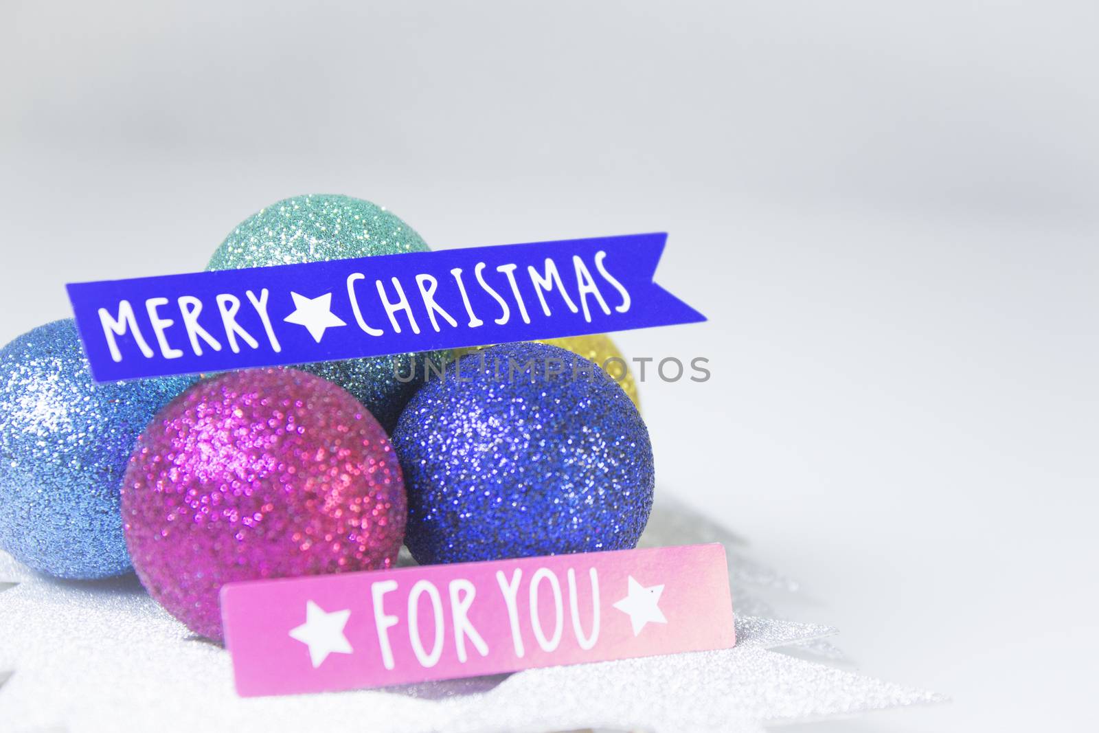 Background with variety of Christmas decoration. Merry Christmas