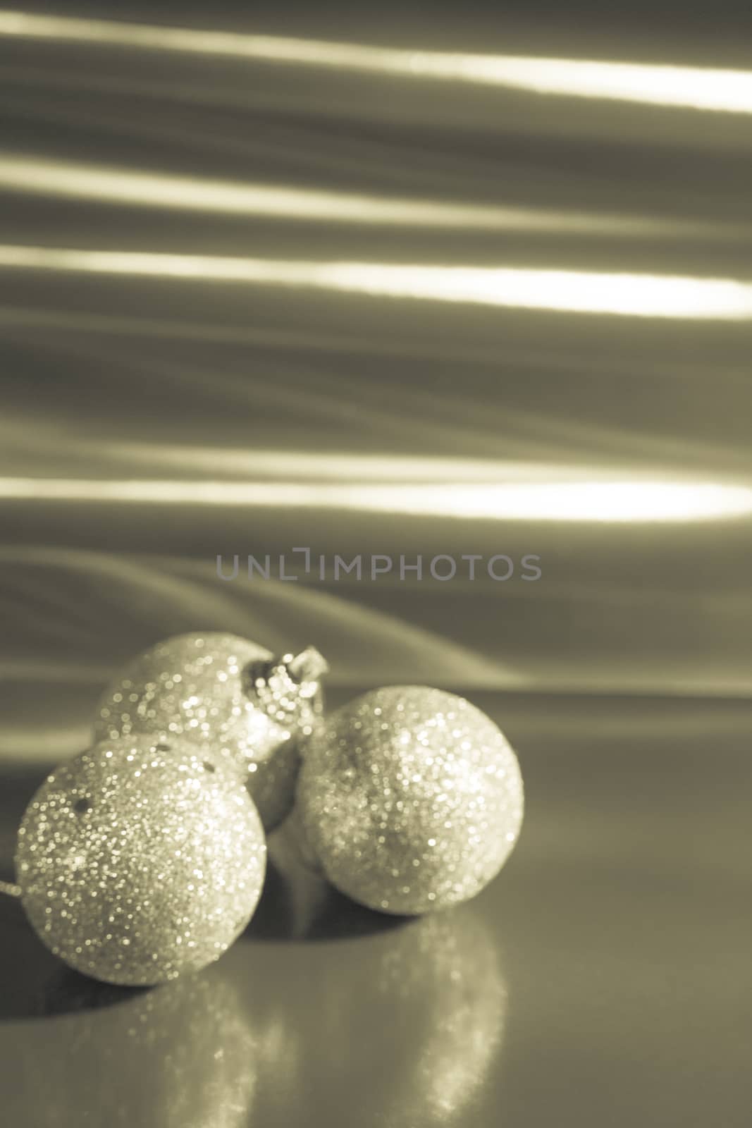 Beautiful and varied bright Christmas decoration