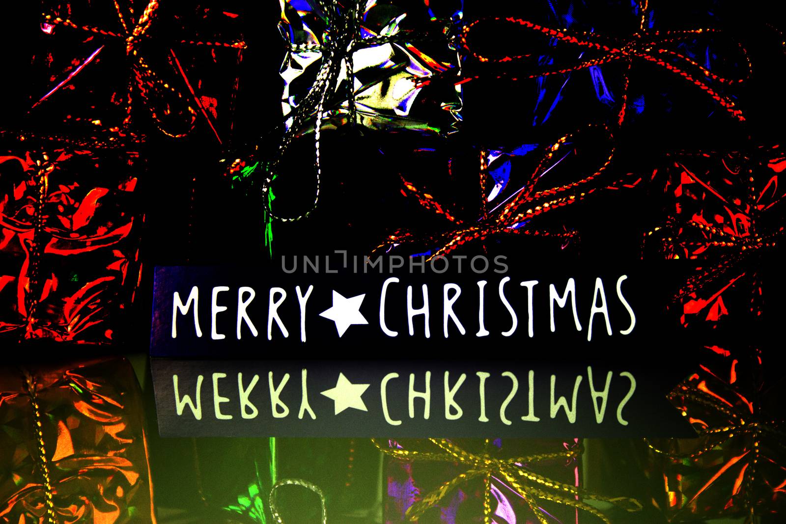Background with variety of Christmas decoration. Merry Christmas