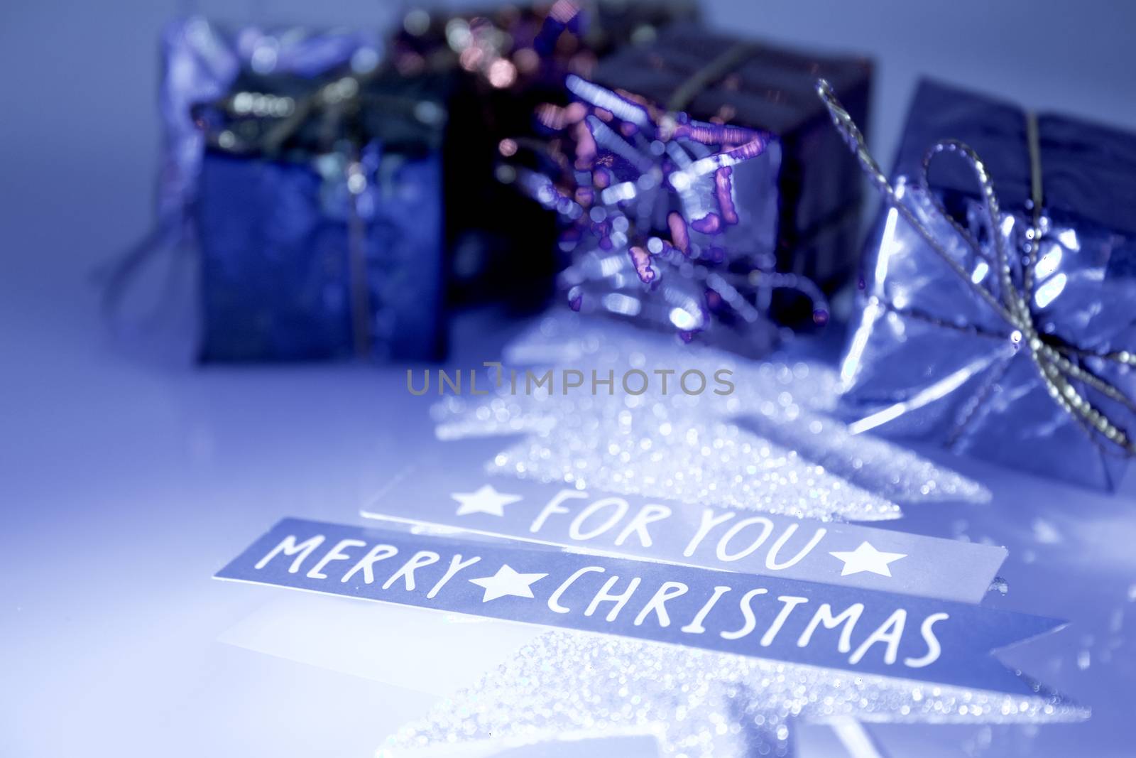 Background with variety of Christmas decoration. Merry Christmas