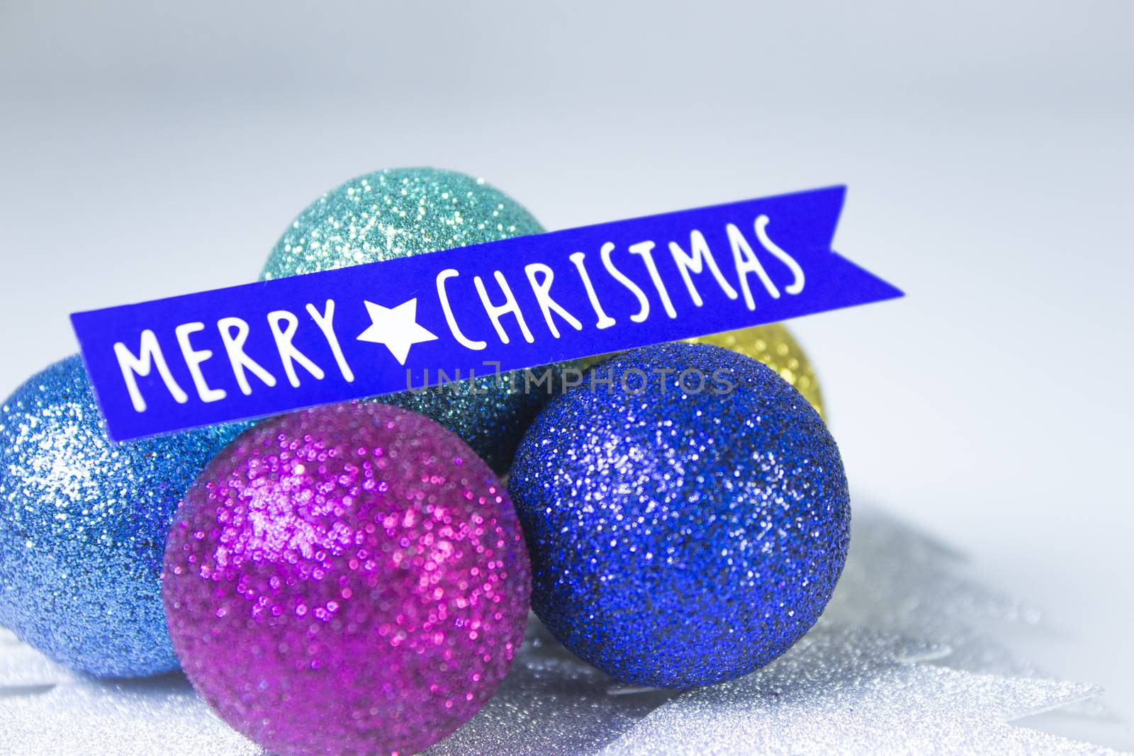 Background with variety of Christmas decoration. Merry Christmas
