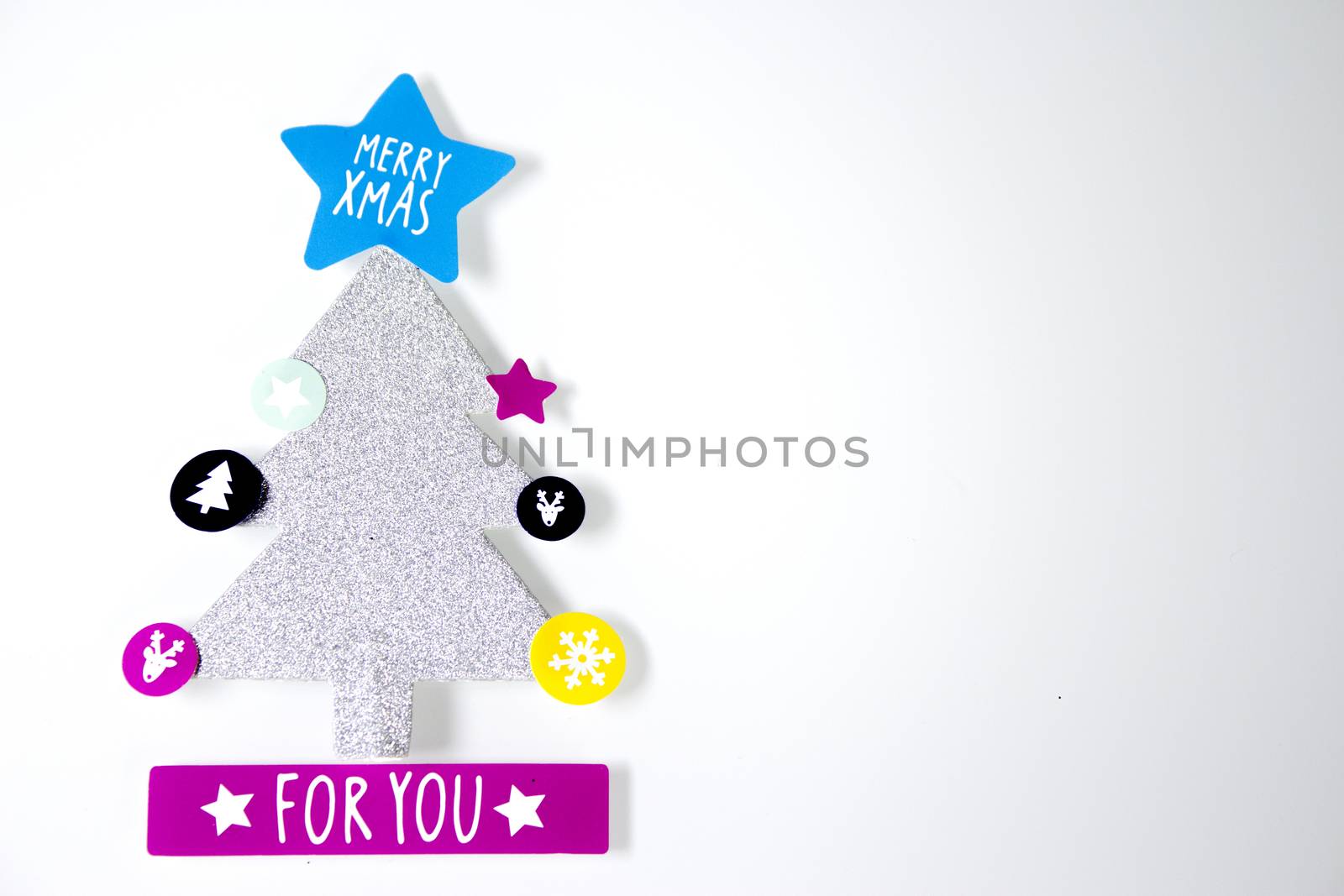 Background with variety of Christmas decoration. Merry Christmas