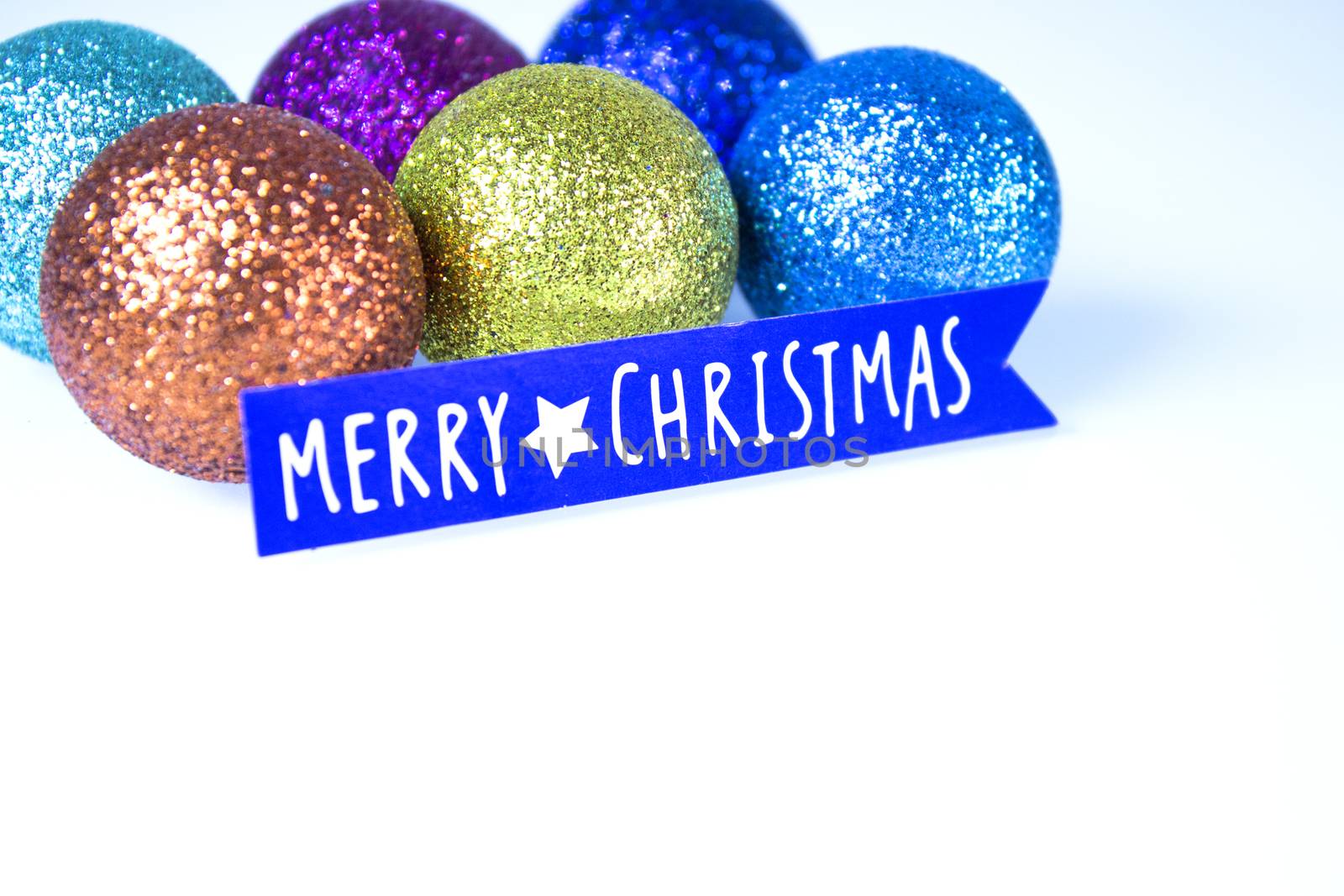 Background with variety of Christmas decoration. Merry Christmas