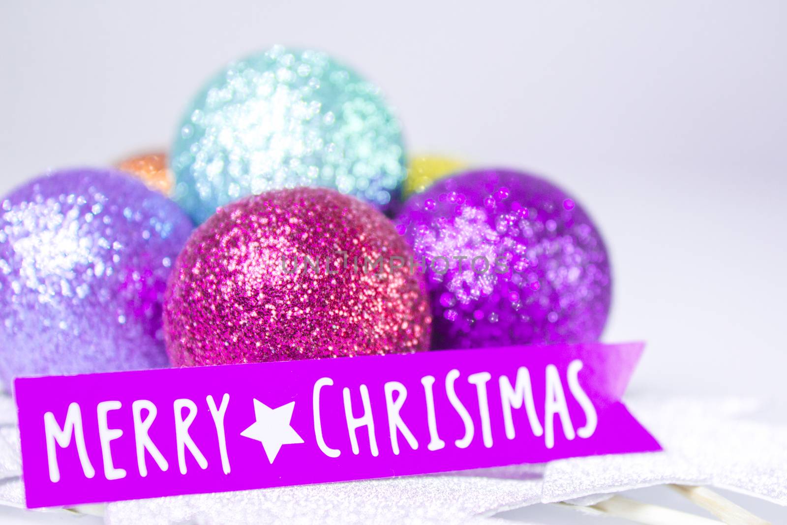 Background with variety of Christmas decoration. Merry Christmas