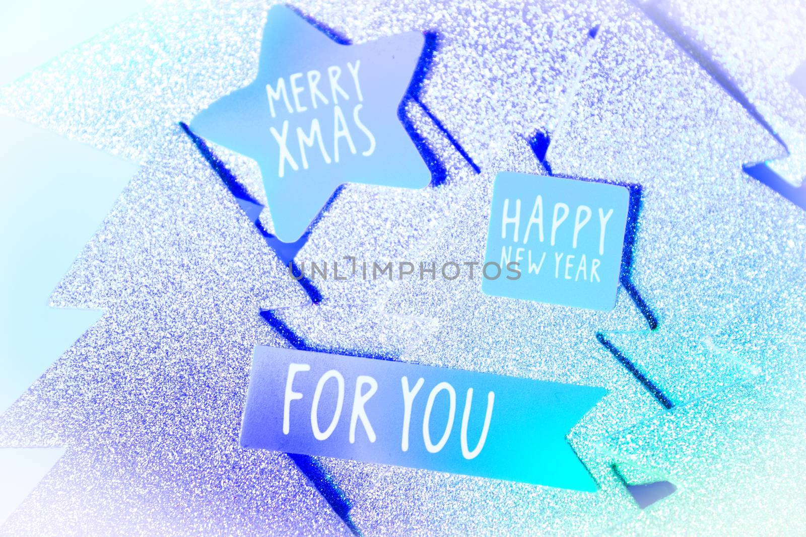 Background with variety of Christmas decoration. Merry Christmas