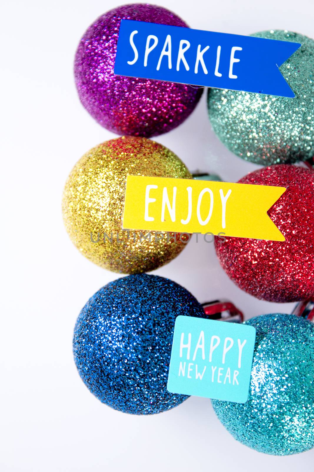 Background with variety of Christmas decoration. Merry Christmas