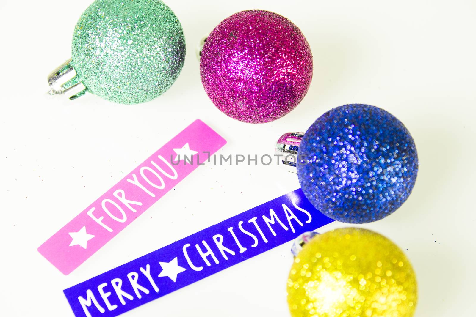 Background with variety of Christmas decoration. Merry Christmas