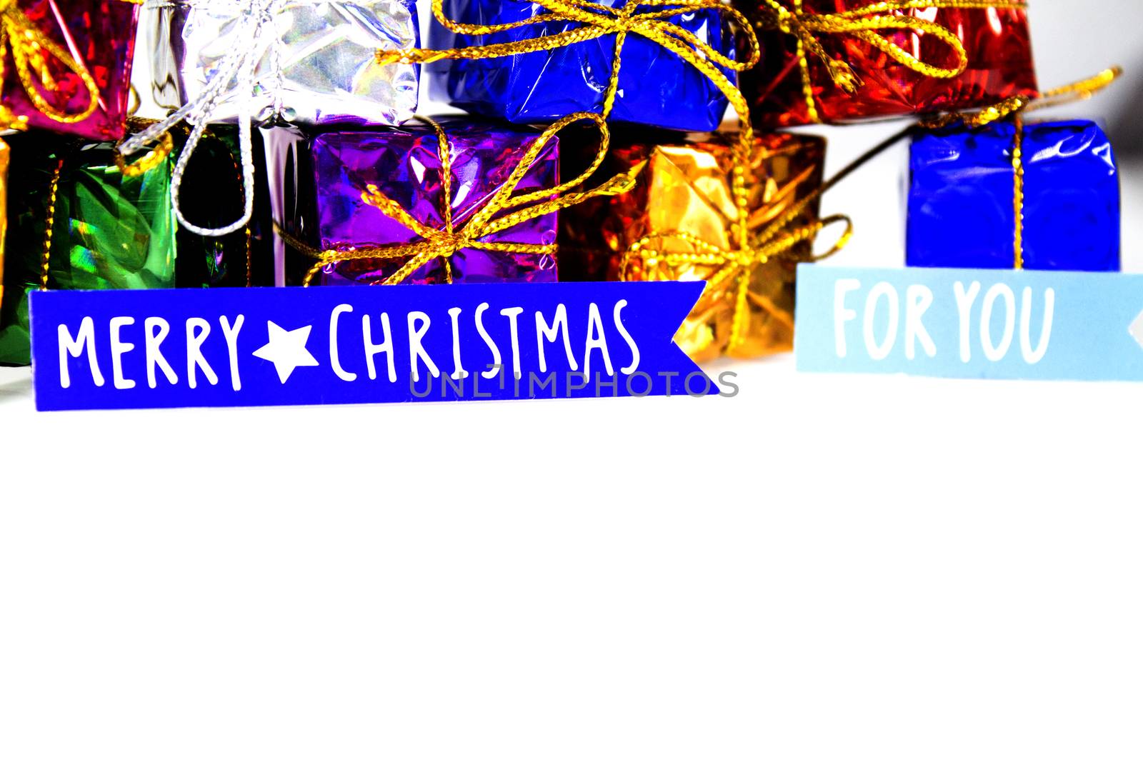 Background with variety of Christmas decoration. Merry Christmas