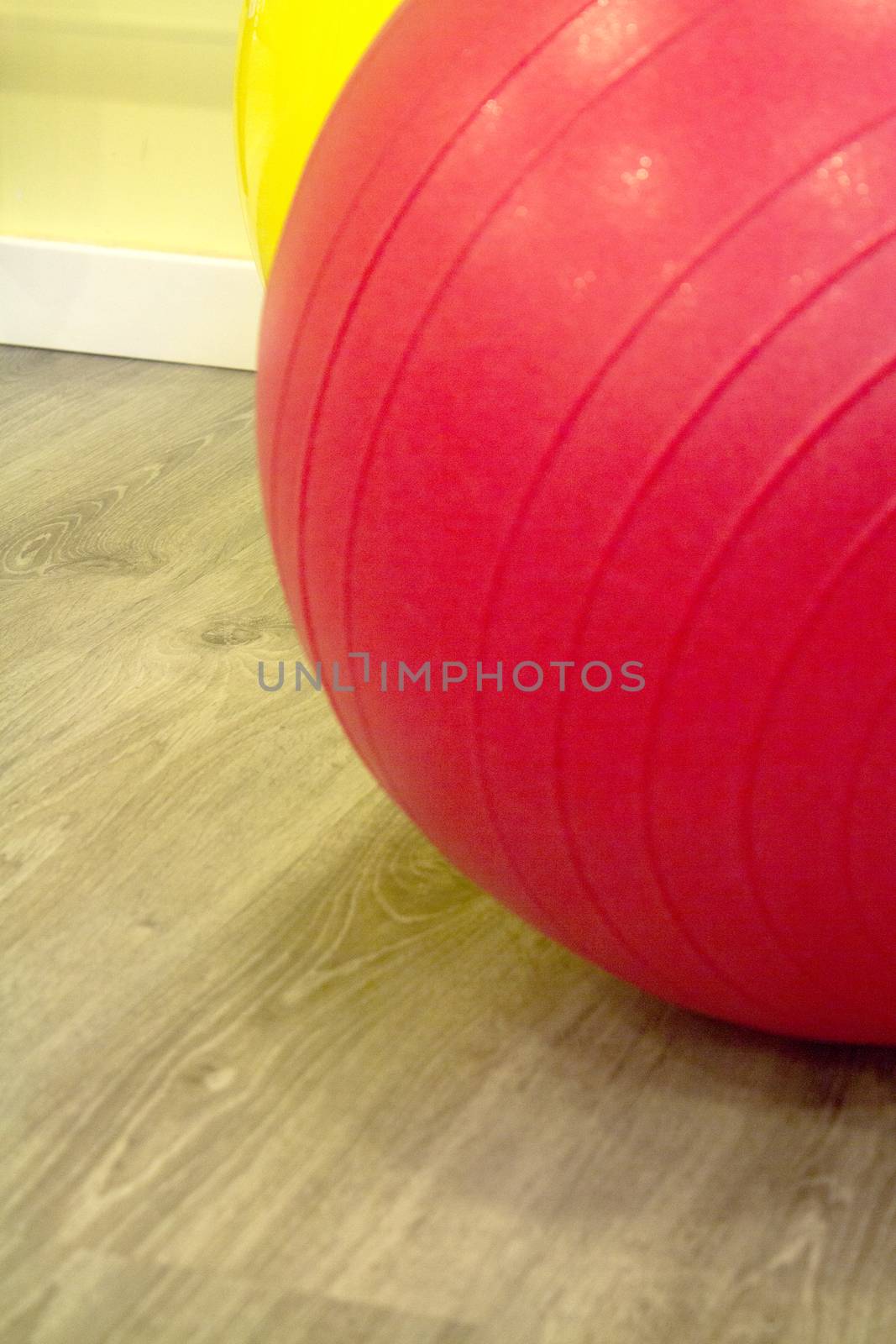 Colored balls for gymnastics and pilates classes