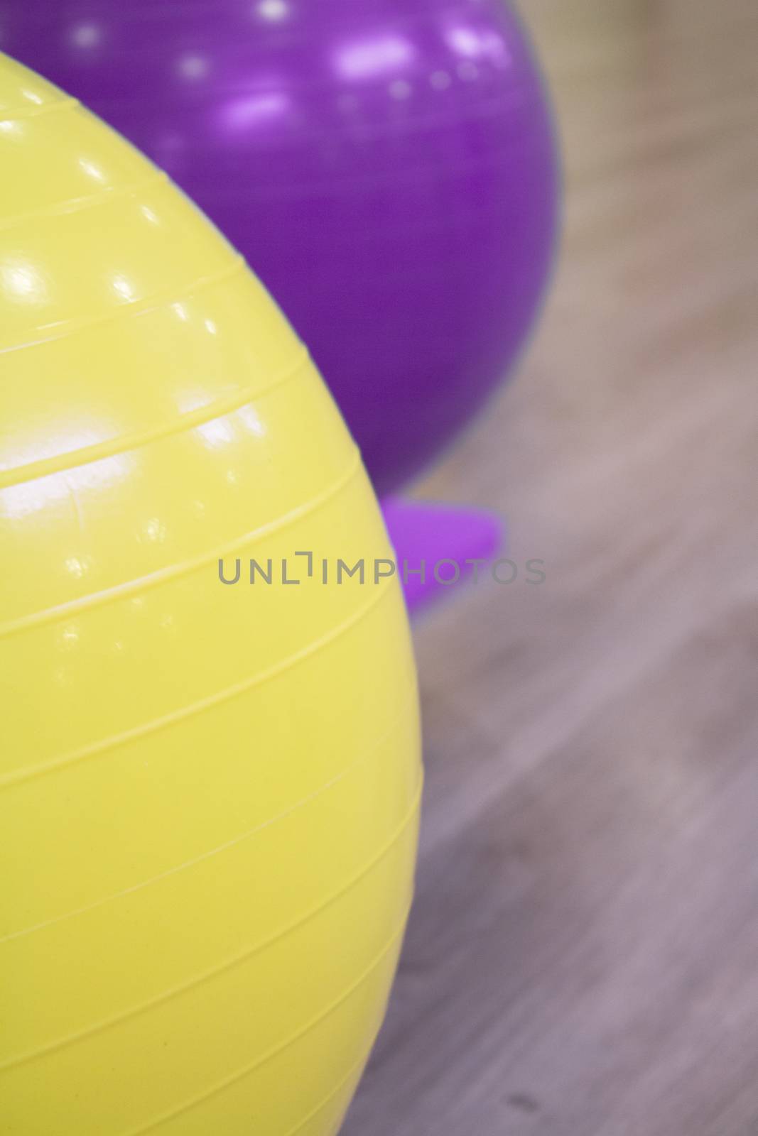 Colored balls for gymnastics and pilates classes