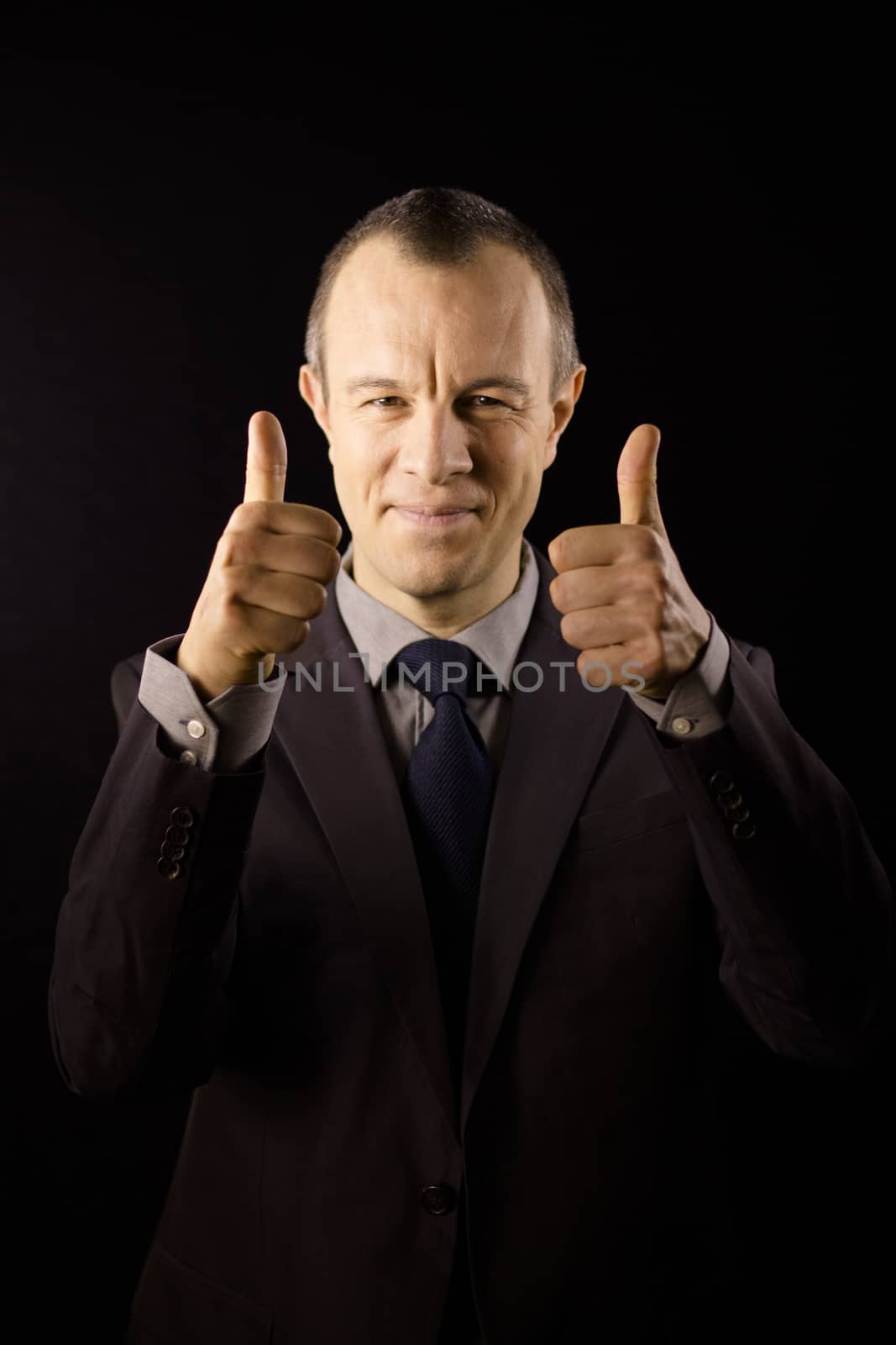 Businessman in suit and tie