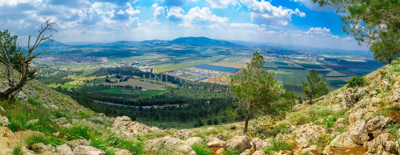 Jezreel Valley landscape, viewed from Mount Precipice by RnDmS