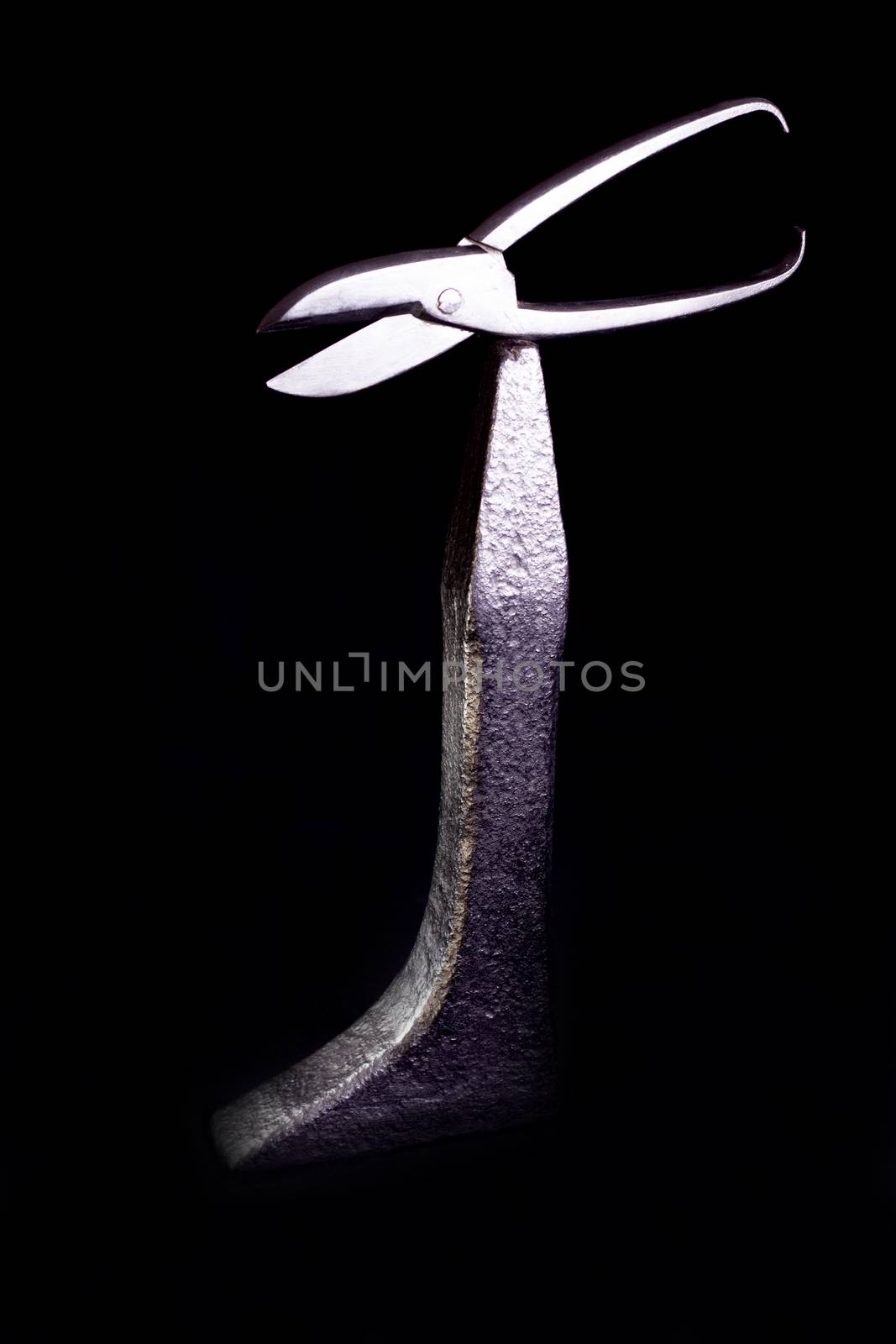 Modern sculpture made with recycled materials.  Similar to human emotions and gestures.