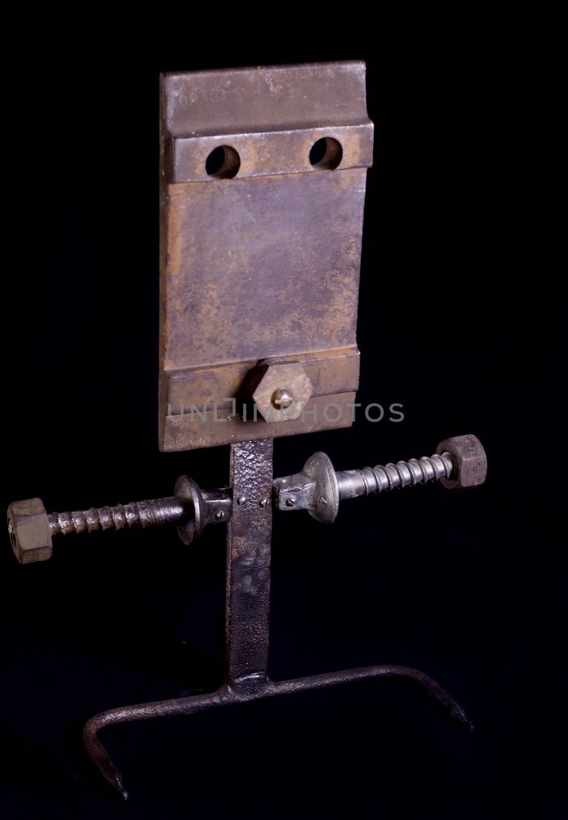 Modern sculpture made with recycled materials.  Similar to human emotions and gestures.