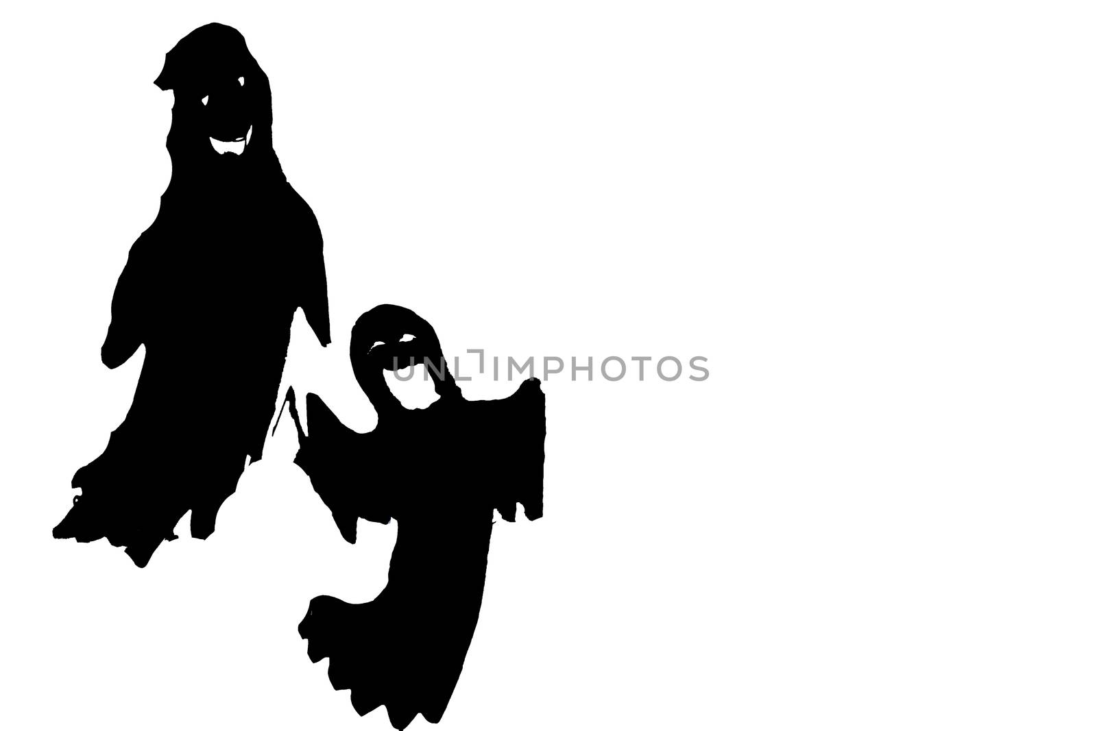 Simulation of terror with ghosts and tombs