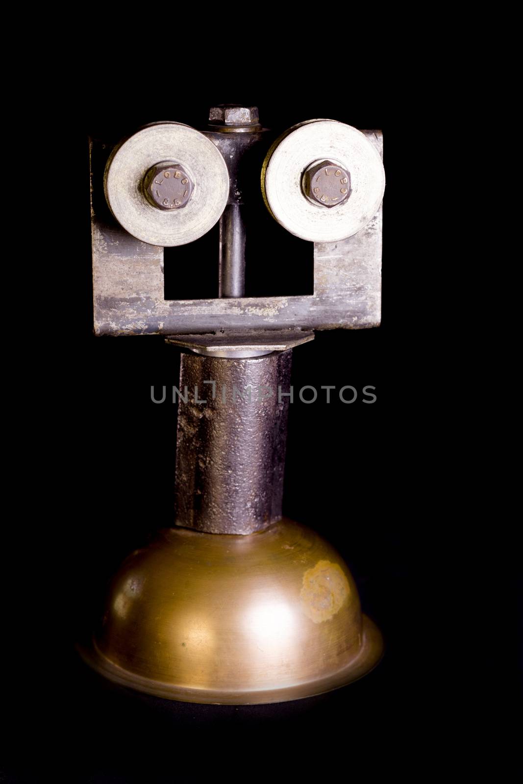 Modern sculpture made with recycled materials.  Similar to human emotions and gestures.