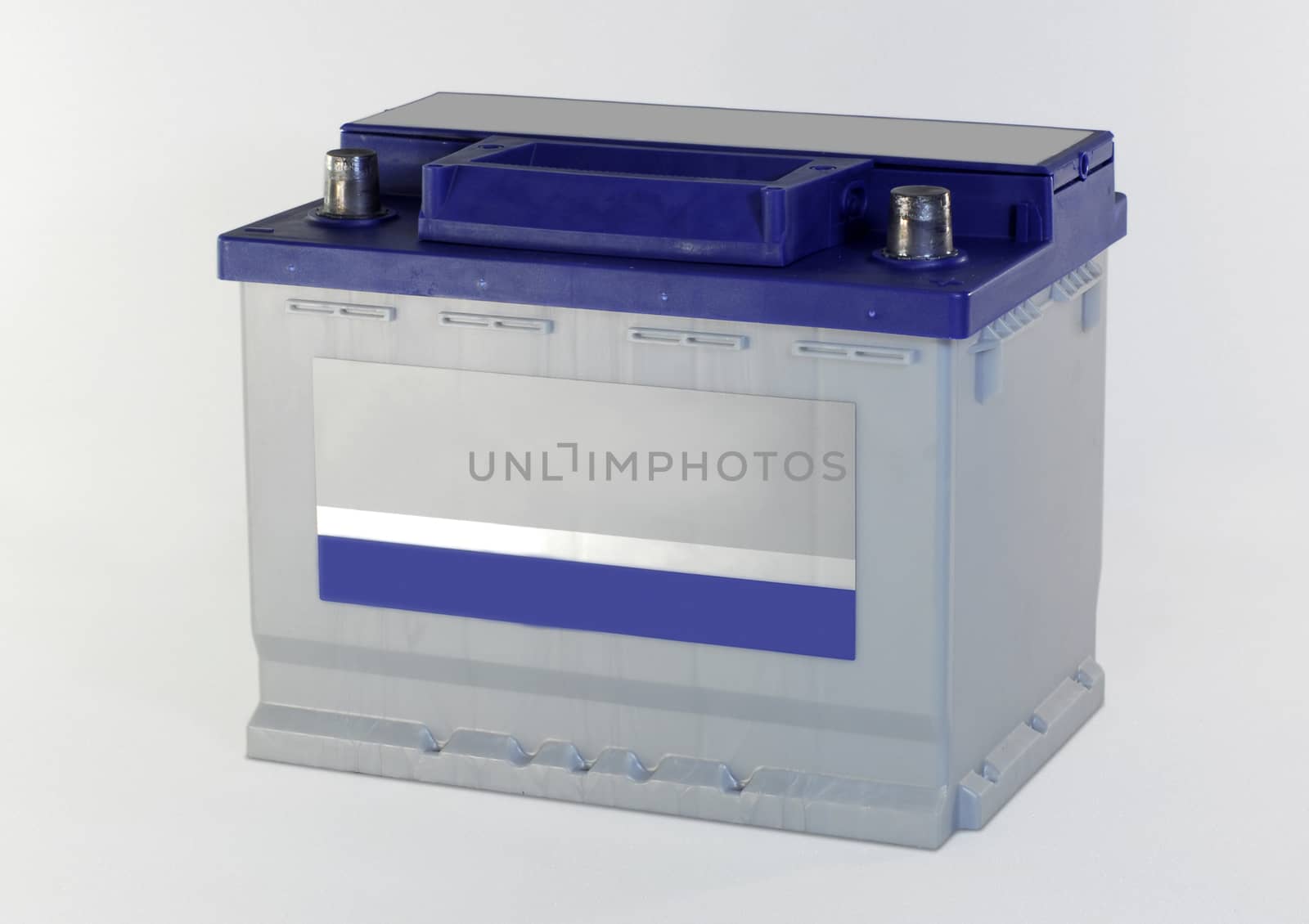 Car battery isolated on a white background, Accumulator