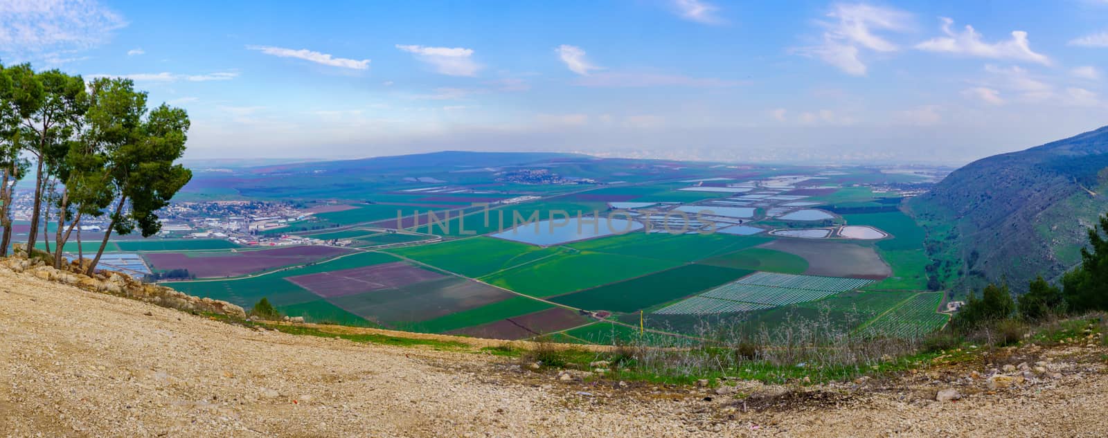 Panorama of landscape and countryside in the eastern Jezreel Val by RnDmS