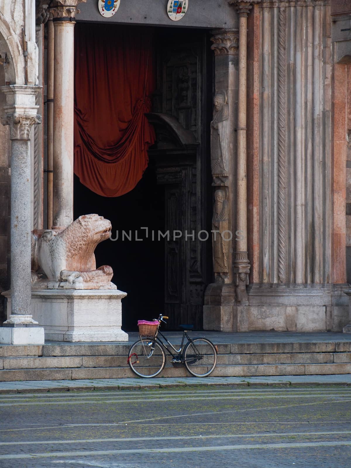 Cremona, Lombardy, Italy - May  5 6 7  2020 - a deserted city  during coronavirus outbreak lockdown phase 2 and economic crisis