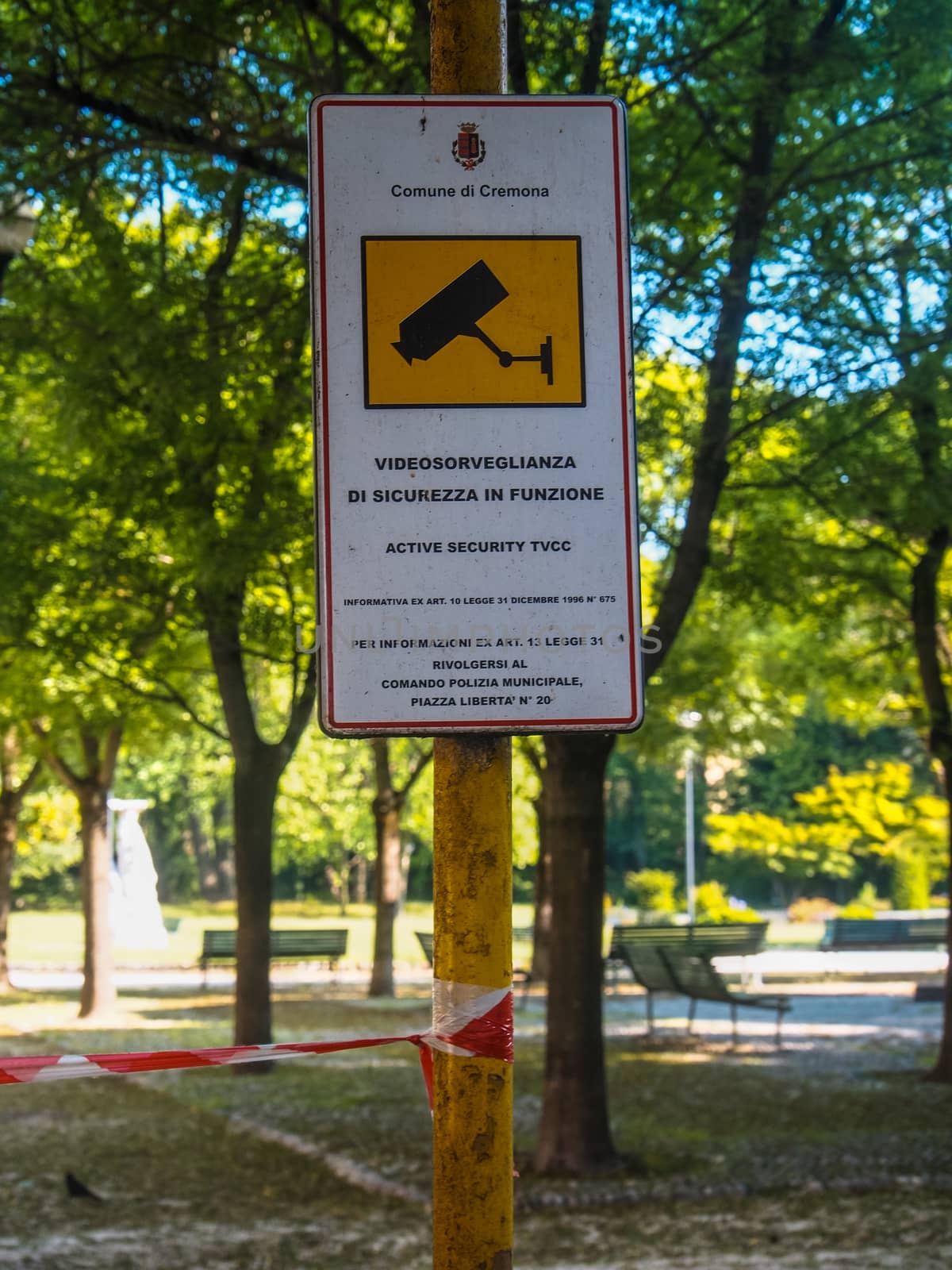 Cremona, Lombardy, Italy - May  5 6 7  2020 - a deserted city  during coronavirus outbreak lockdown phase 2 and economic crisis