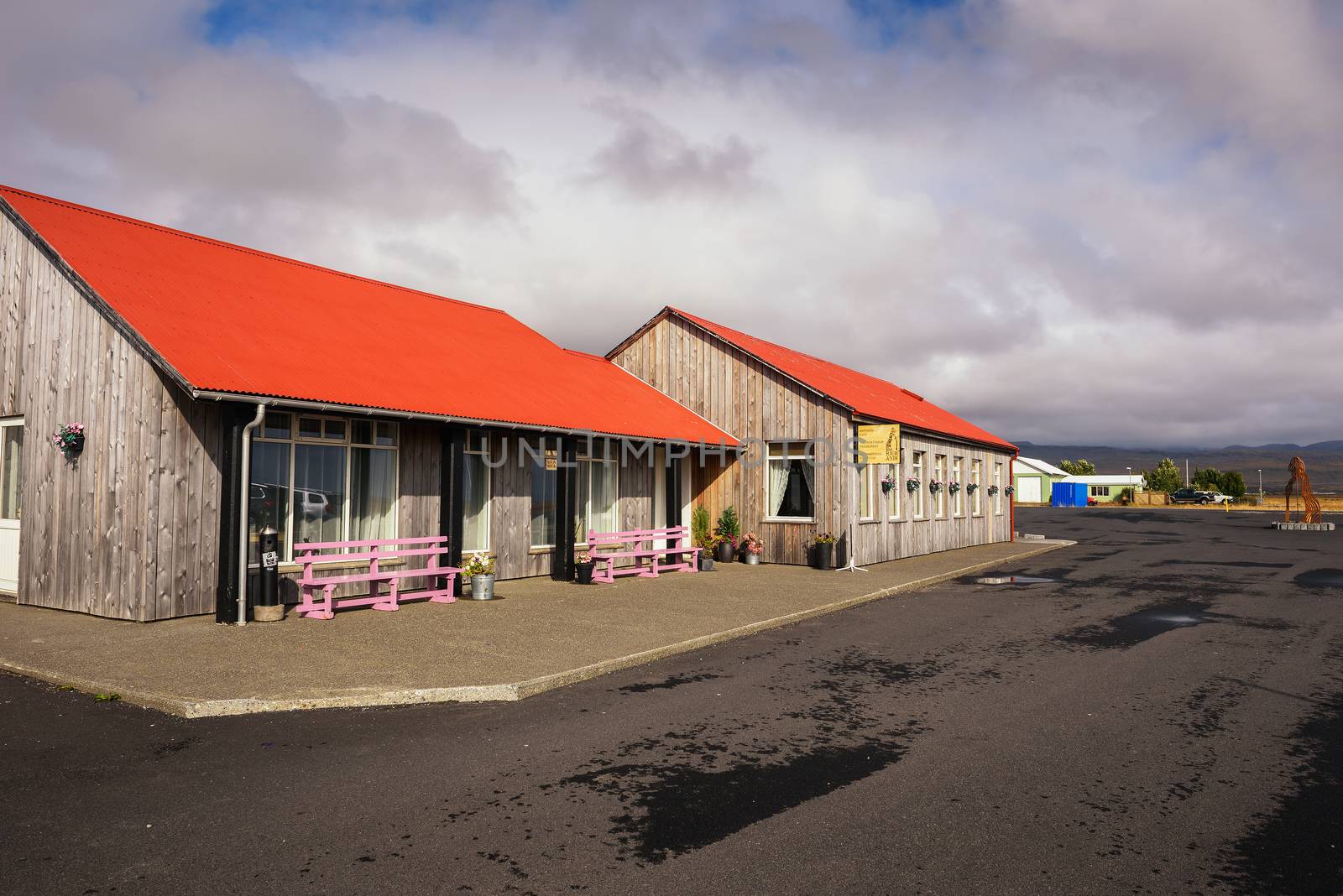 Hotel Rjukandi with a restaurant on the Snaefellsnes peninsula in Iceland by nickfox