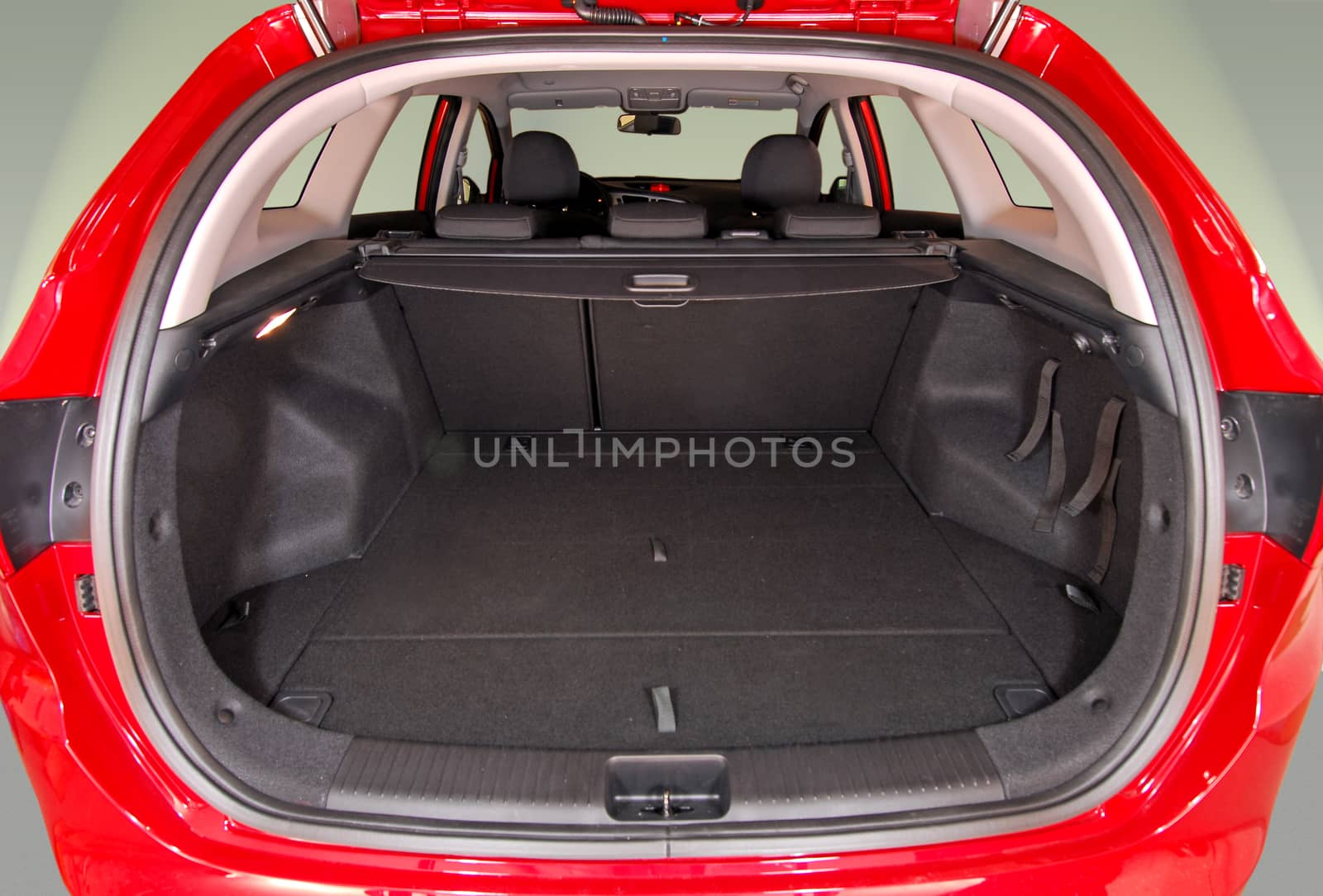 Empty trunk of the large car