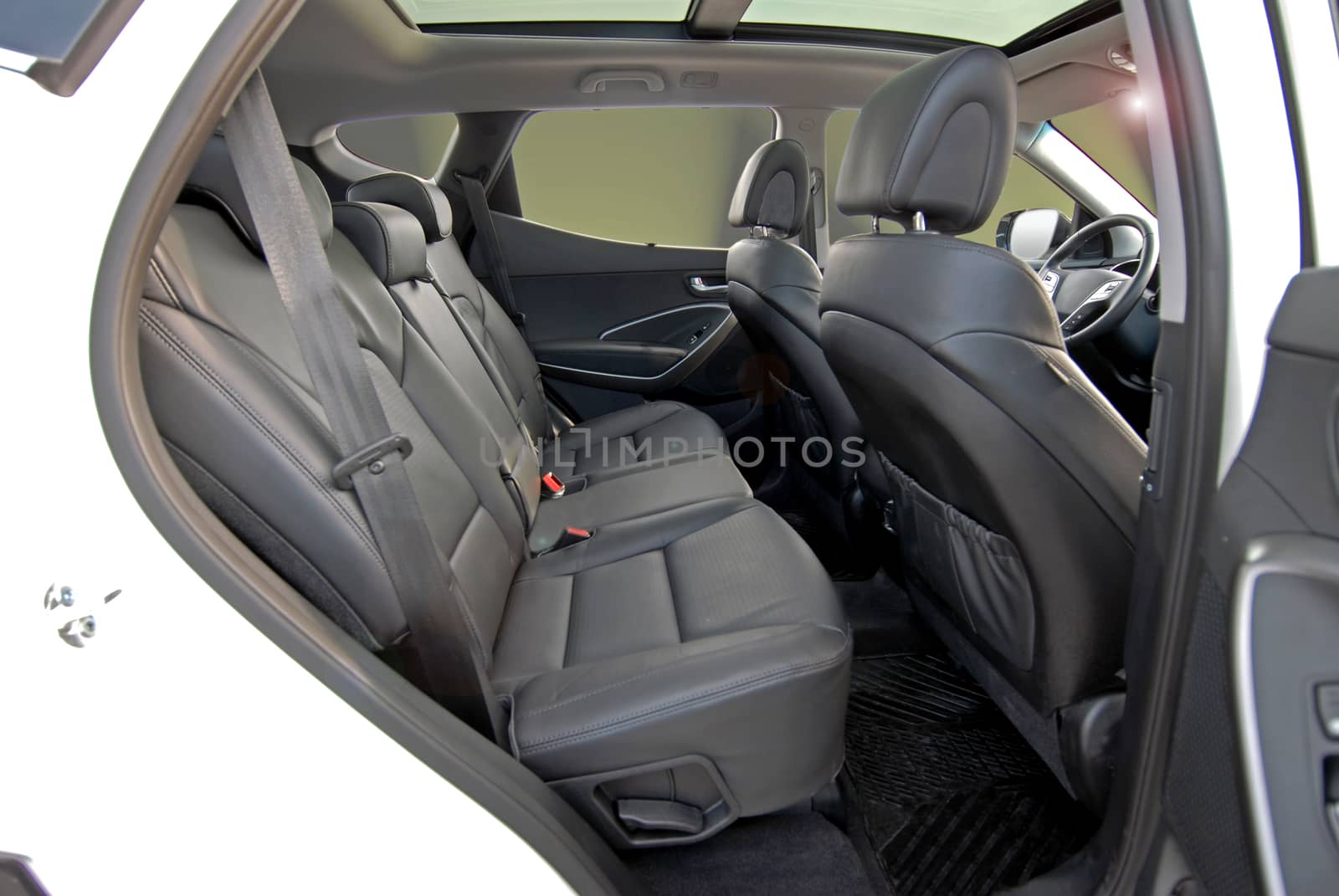 rear seats in passenger car