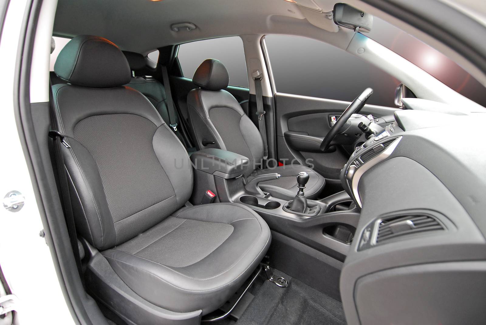 Front seats of a modern passenger car