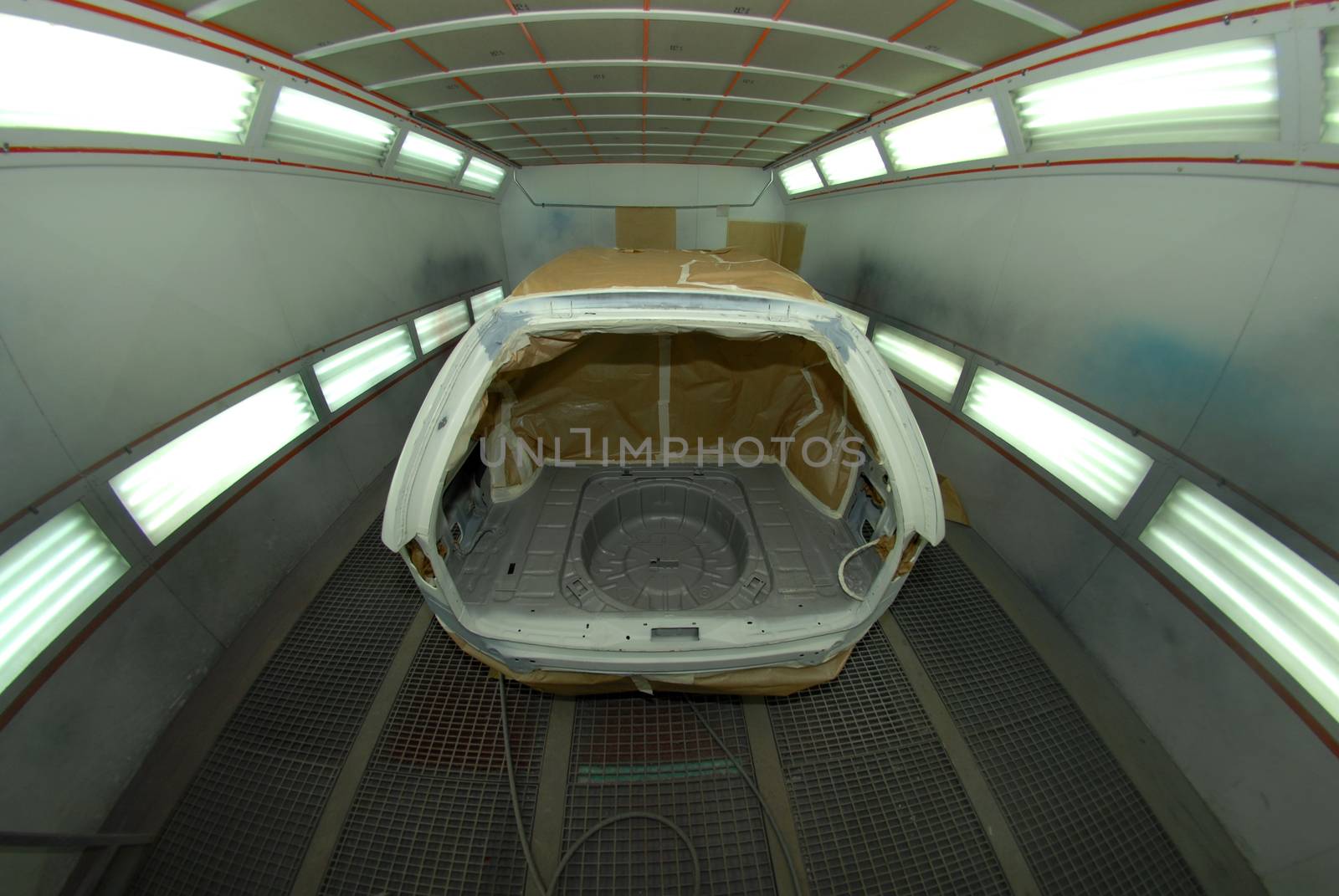 car in a paint chamber by aselsa