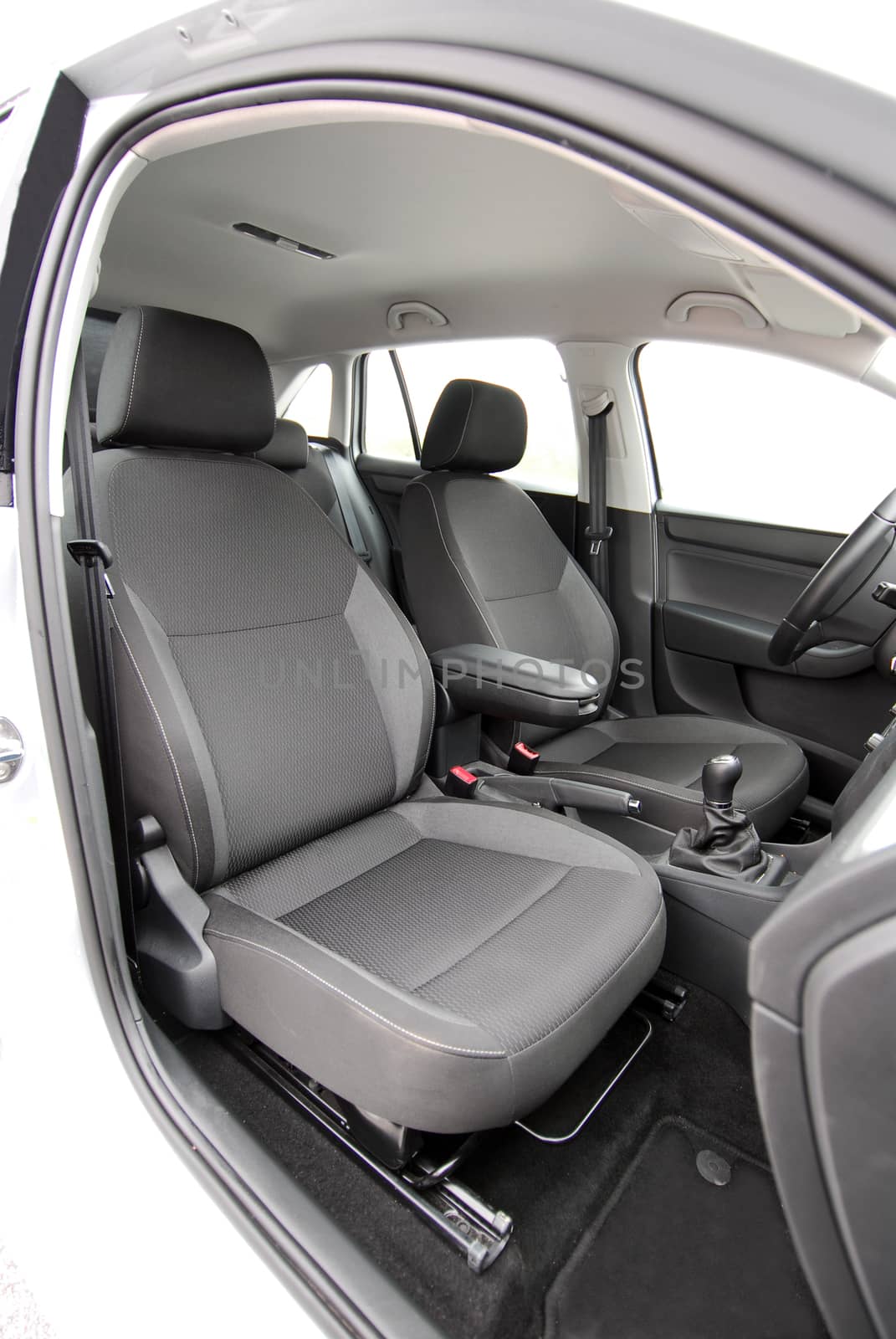 Front seats of a modern passenger car