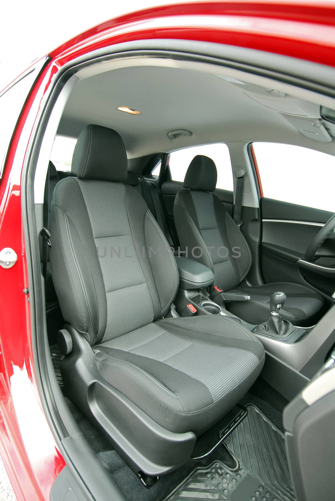 Front seats of a modern passenger car