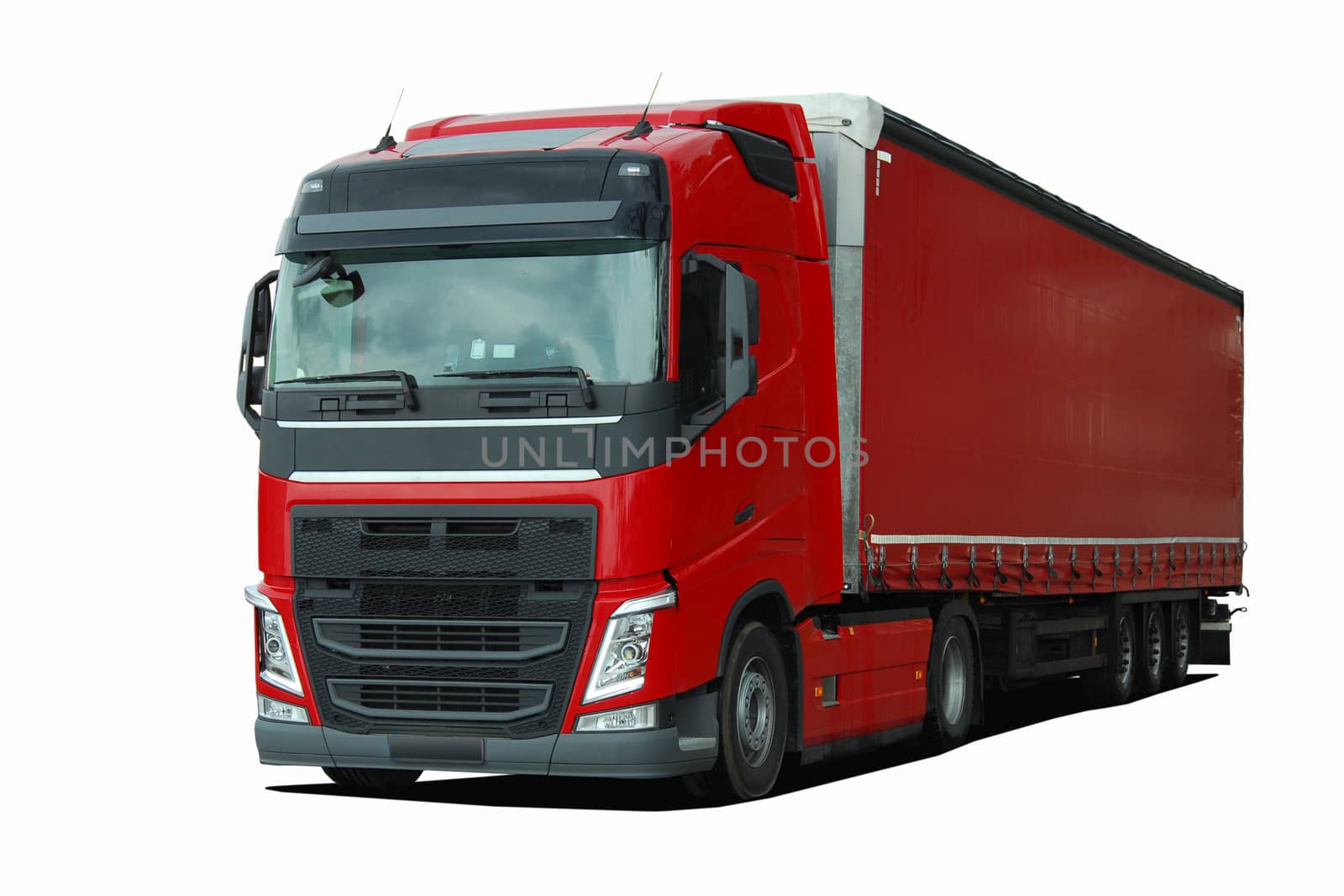 truck with semi trailer by aselsa