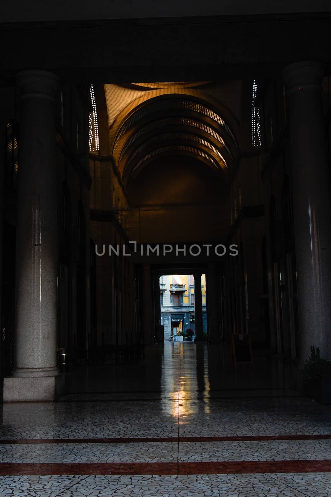 Cremona, Lombardy, Italy - April 30 th - May 1st 2020 - a deserted city  during coronavirus outbreak lockdown phase 2 and economic crisis