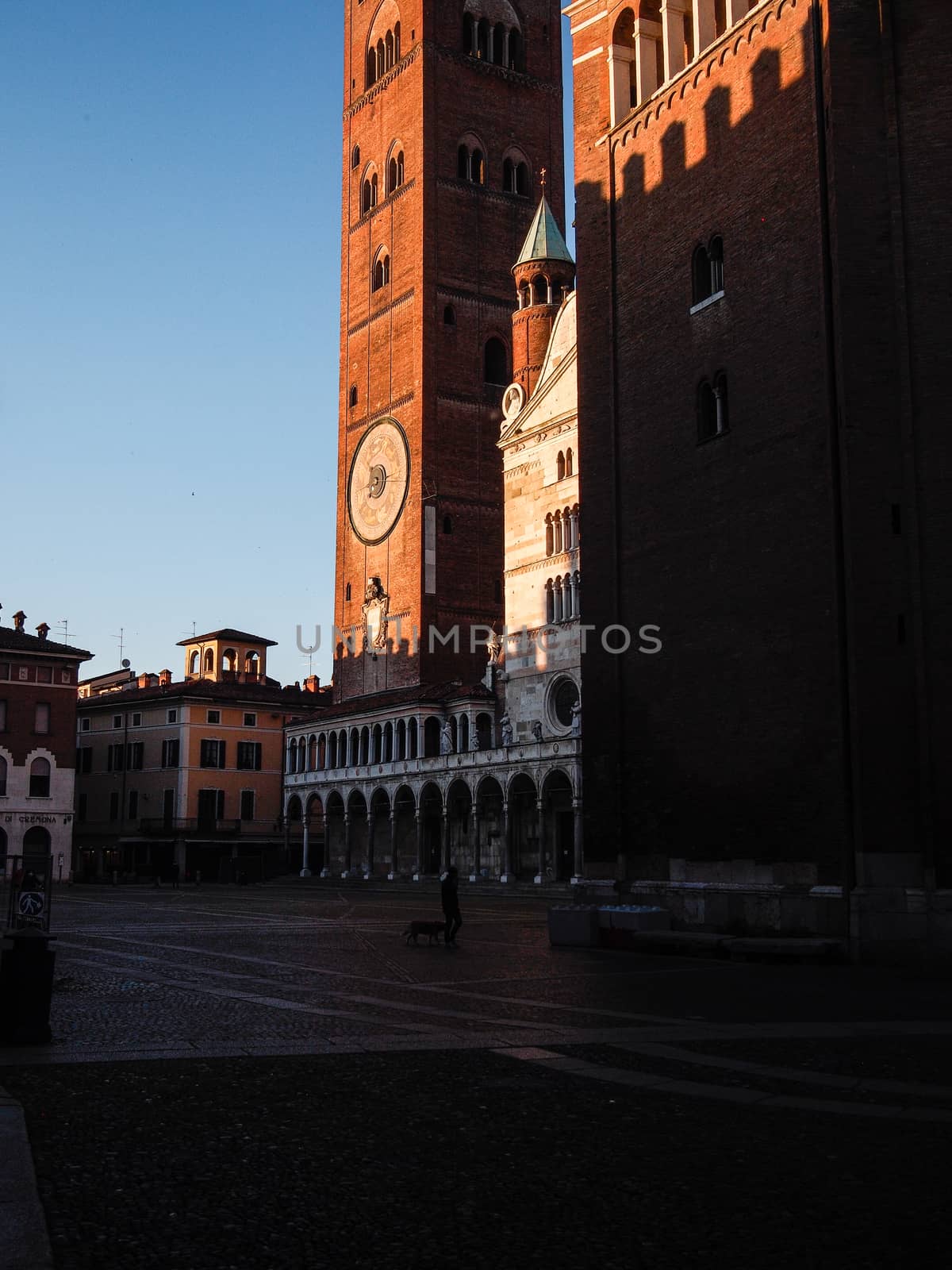 Cremona, Lombardy, Italy - April 30 th - May 1st 2020 - a deserted city  during coronavirus outbreak lockdown phase 2 and economic crisis