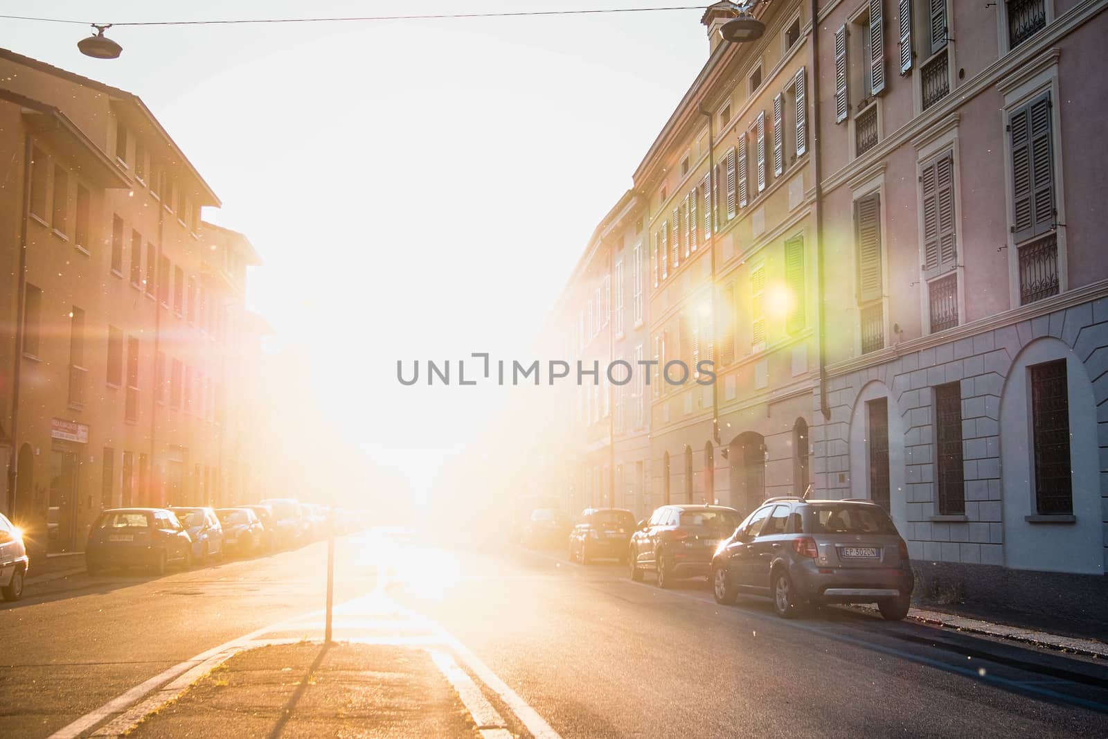 Cremona, Lombardy, Italy - April 30 th - May 1st 2020 - a deserted city  during coronavirus outbreak lockdown phase 2 and economic crisis