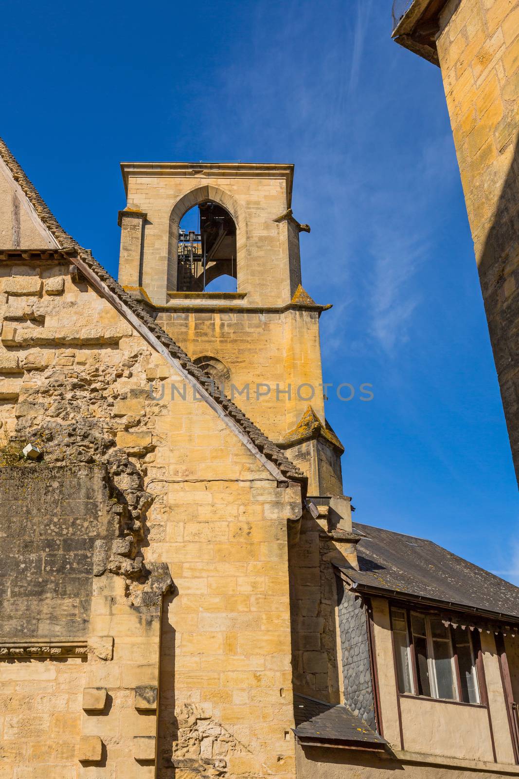 Historic houses in Sarlat la Caneda in Dordogne Department, Aquitaine, France