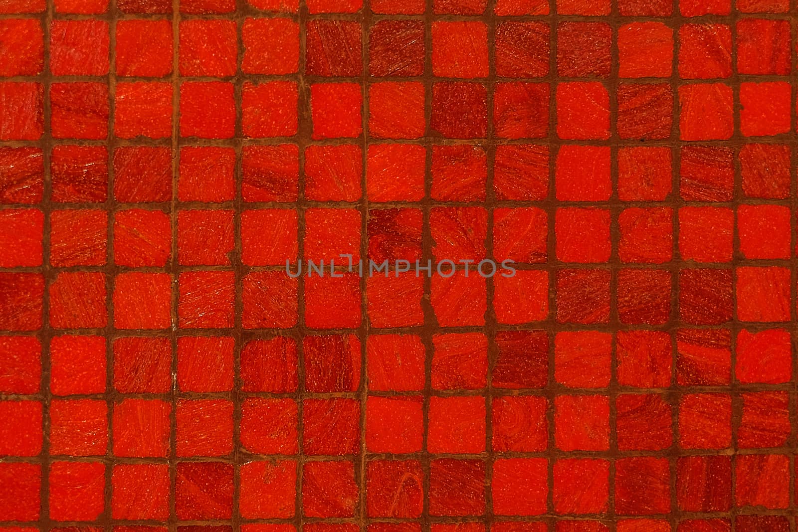 Red tile pattern by Surasak