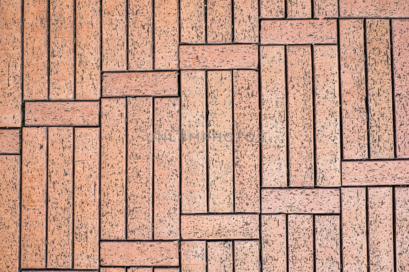 Brick walkway backgroud and close up by Surasak