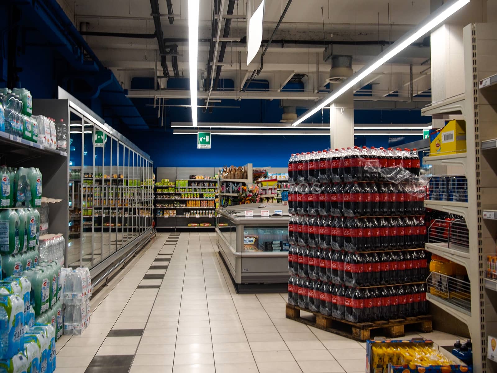 Cremona, Lombardy, Italy - May  5 6 7  2020 - social distancing in empty city  during coronavirus outbreak lockdown phase 2 and economic crisis